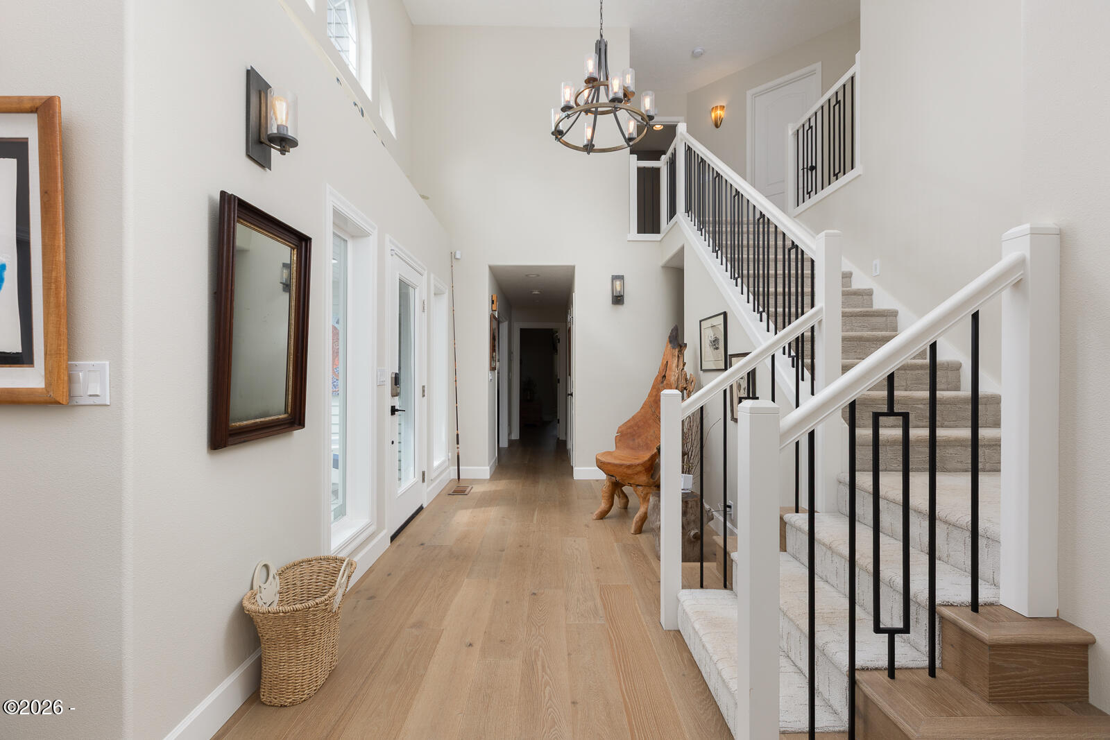 6905 Northeast Highland Road Otis, OR 97368 - Photo 27 of 76 a view of a hallway with furniture and entryway