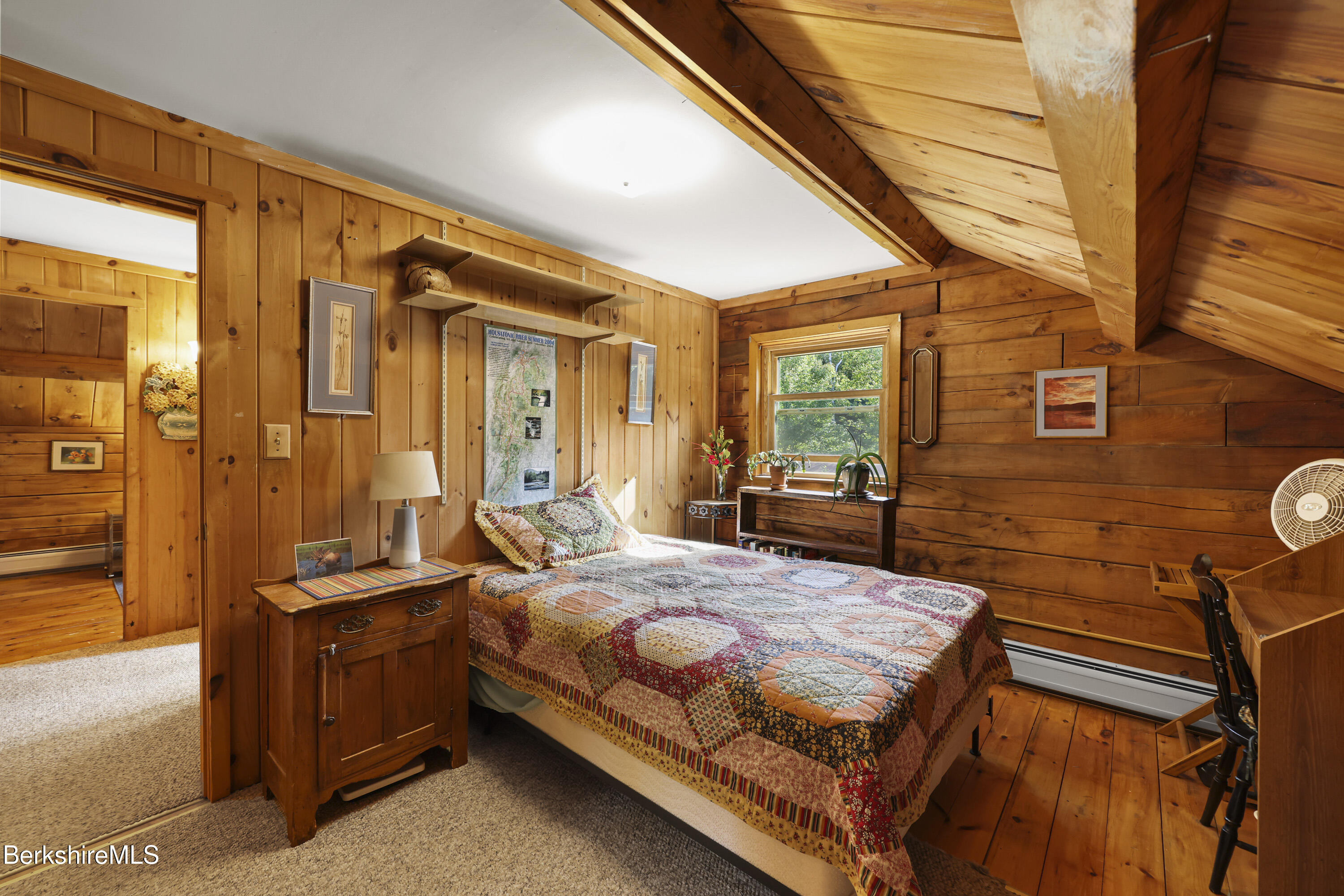 78 East Main Road Peru, MA 01235 - Photo 36 of 56 a bedroom with a bed and wooden floor