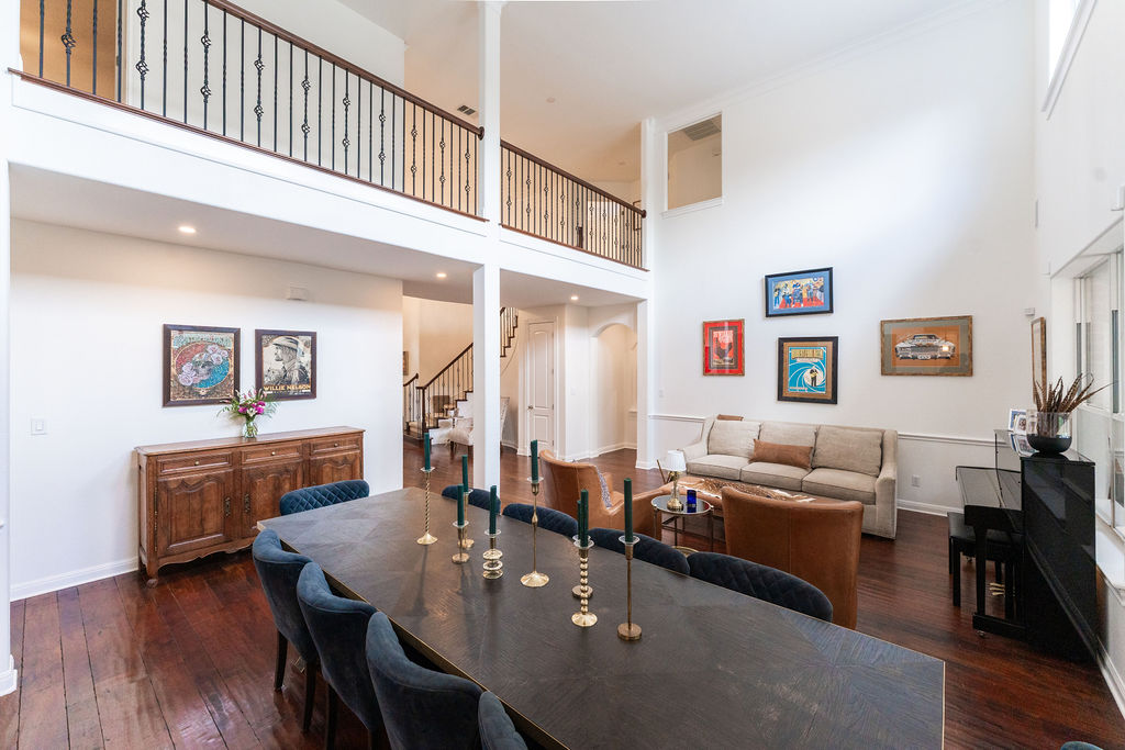 3408 Travis Country Circle Austin, TX 78735 - Photo 5 of 30 Dining area with a high ceiling