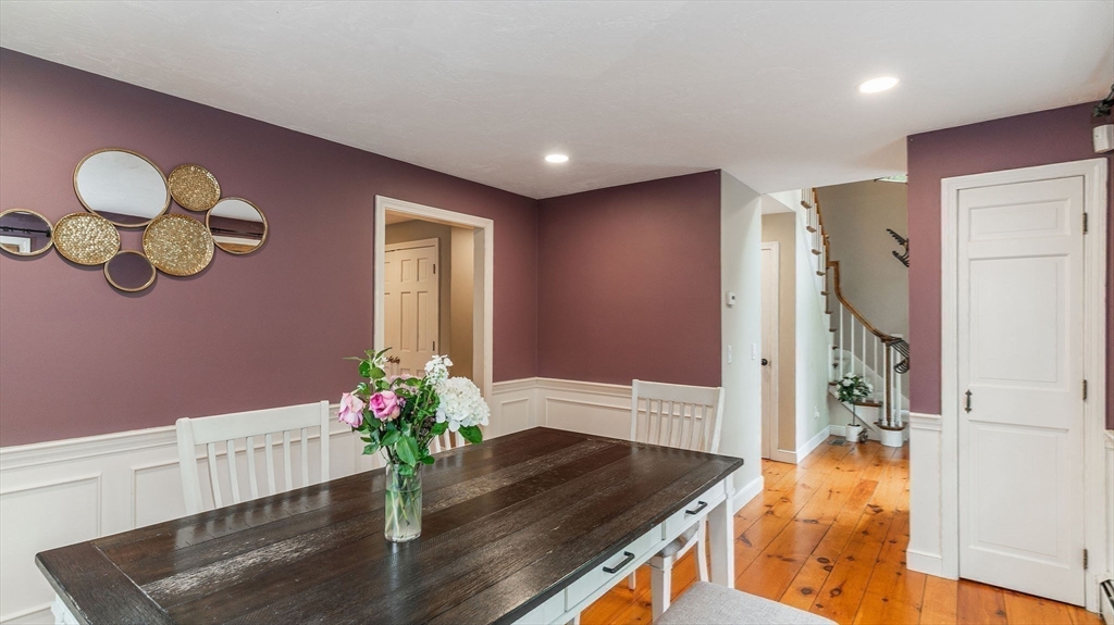 142 Baker Street Walpole, MA 02081 - Photo 9 of 42 a dining room with furniture and wooden floor