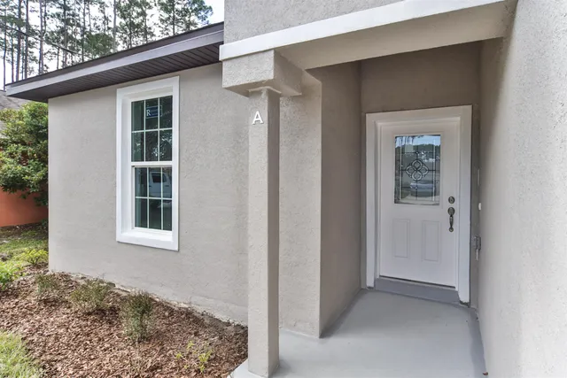 a view of a house that has a window