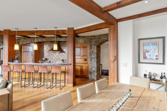 a view of a living room and entry way