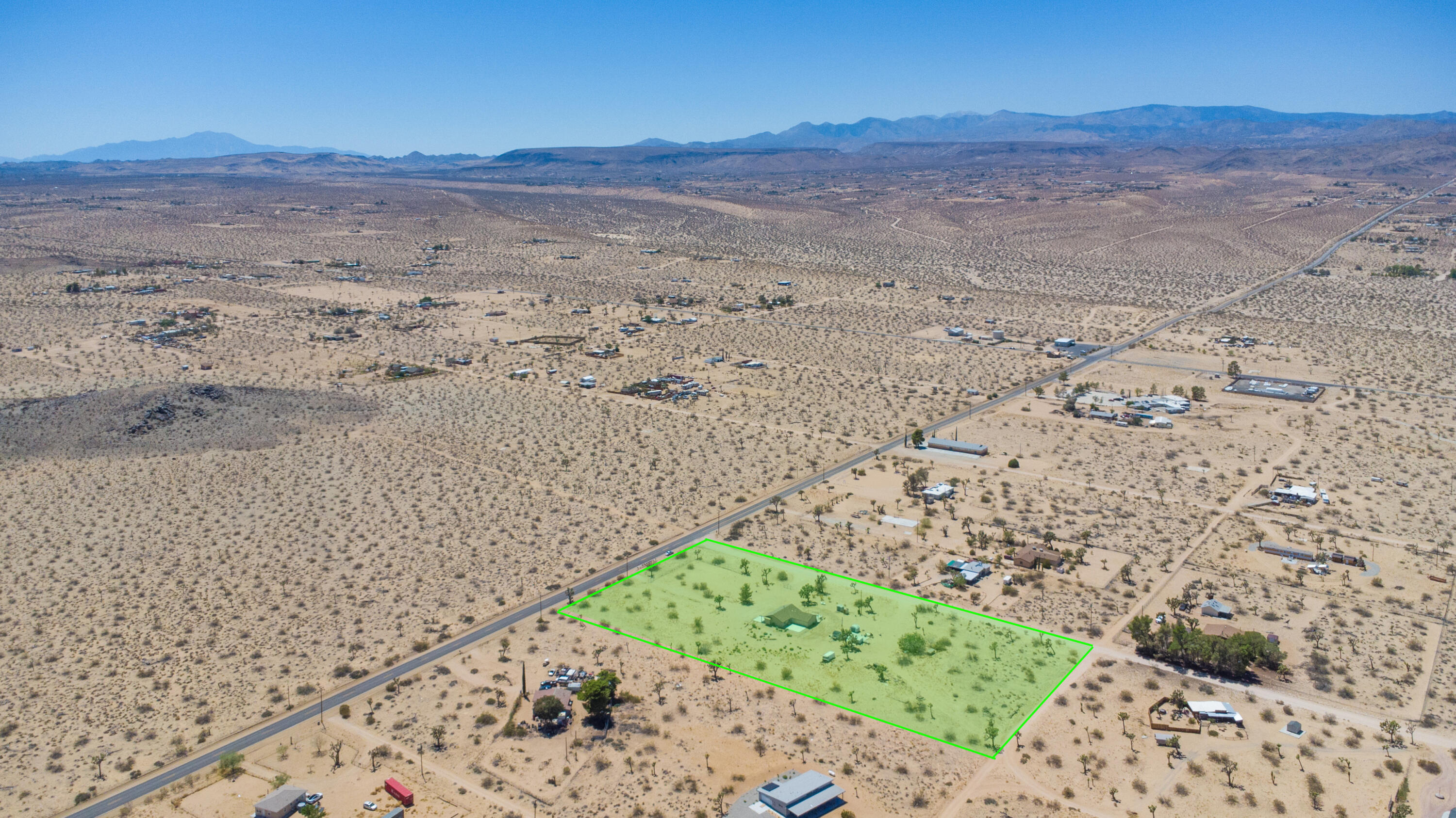 58522 Reche Road Landers, CA 92285 - Photo 19 of 57 58522 Reche Rd Drone Lines-9