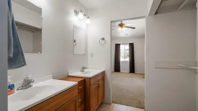 a view of a kitchen and utility room