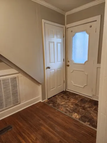 a view of front door