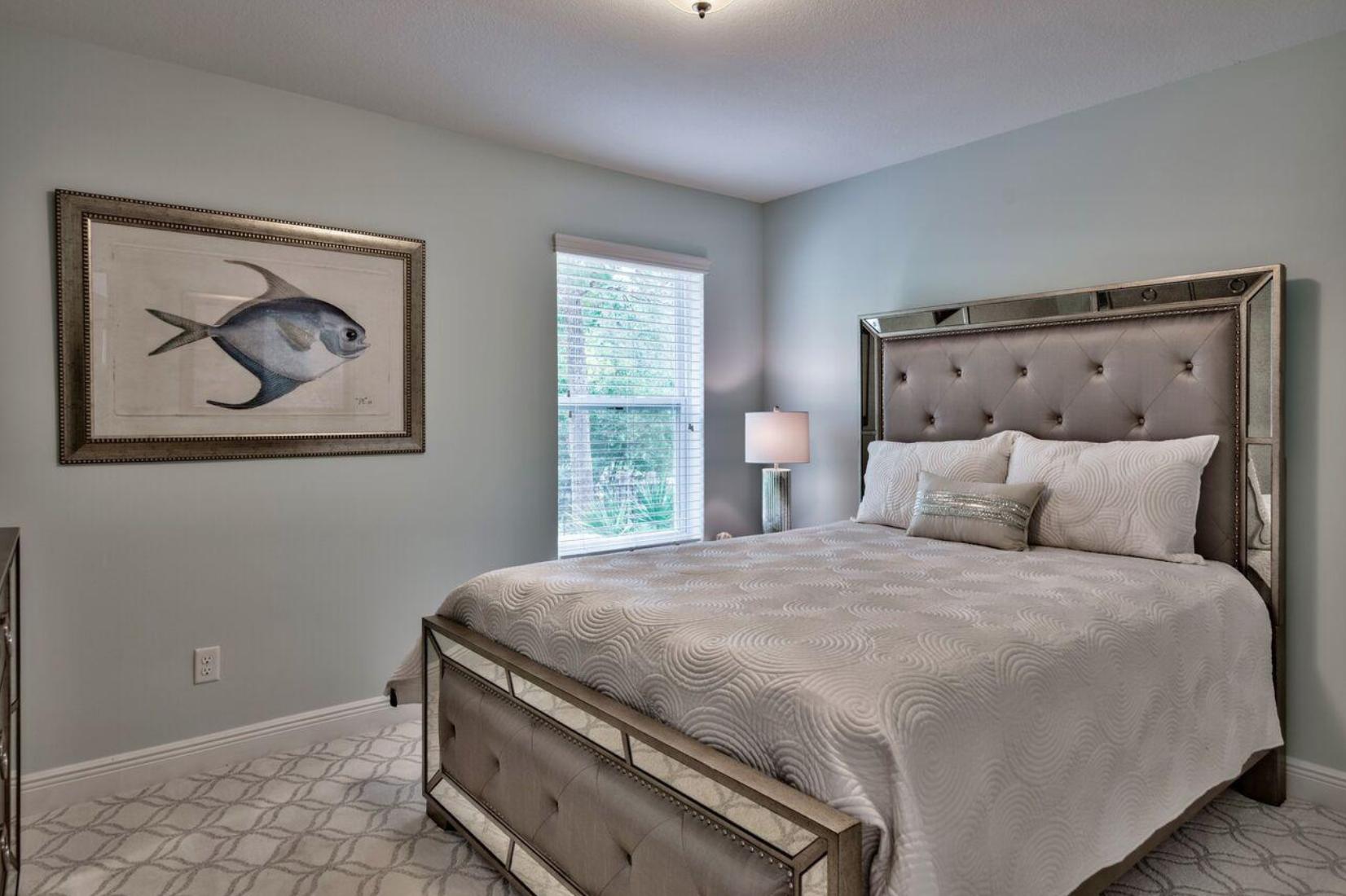 66 Sandpine Loop Inlet Beach, FL 32461 - Photo 35 of 41 a bedroom with a bed and a painting on the wall