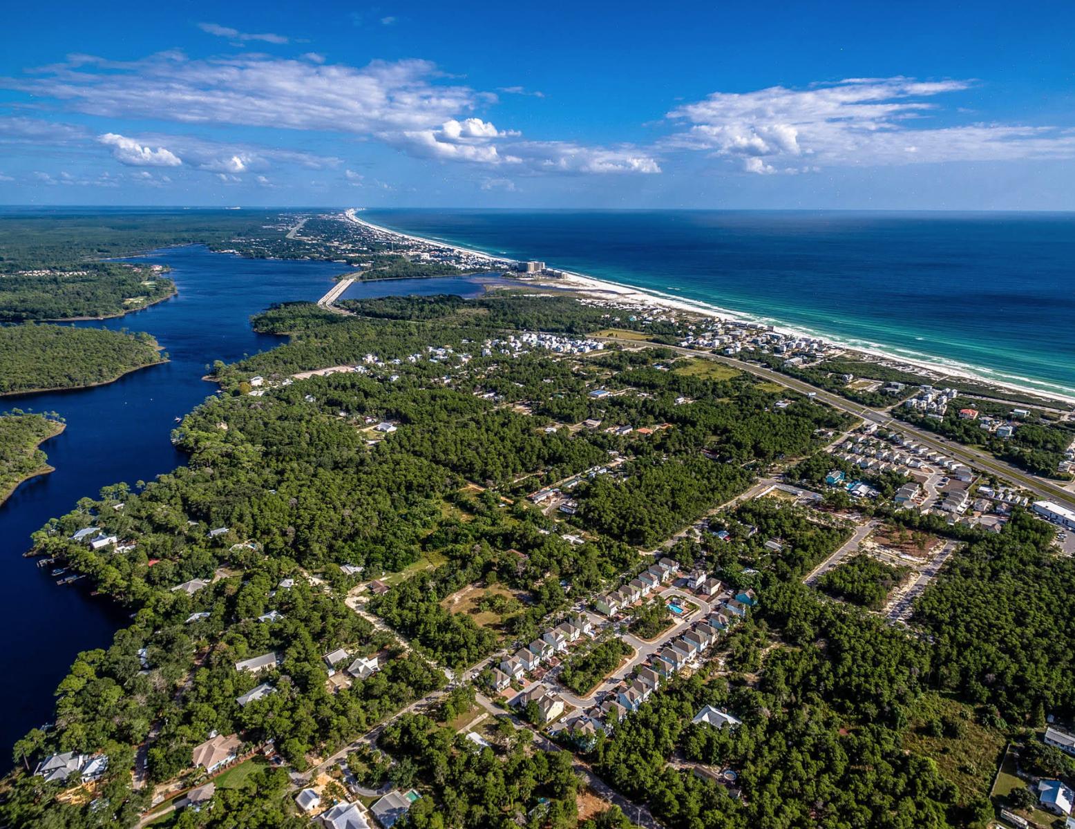 66 Sandpine Loop Inlet Beach, FL 32461 - Photo 39 of 41 a view of a yard with an ocean