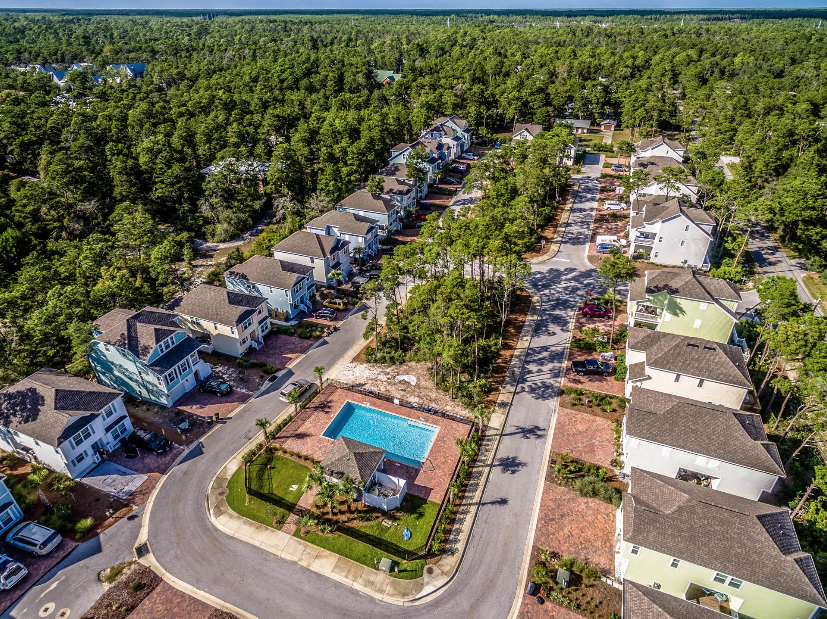 66 Sandpine Loop Inlet Beach, FL 32461 - Photo 5 of 41 an aerial view of residential houses with outdoor space