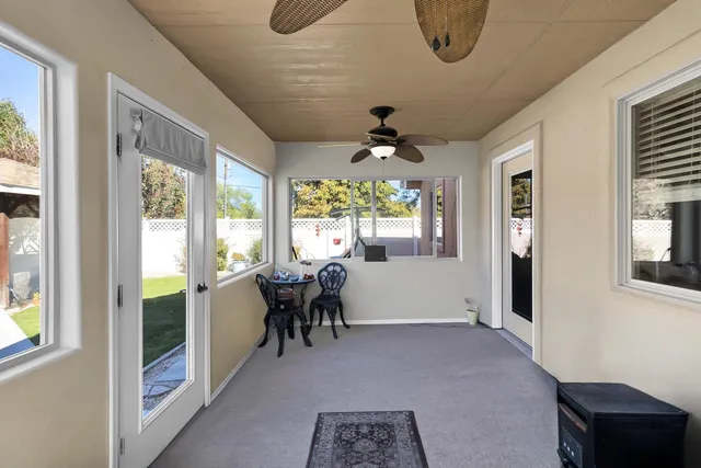 a view of a garage room