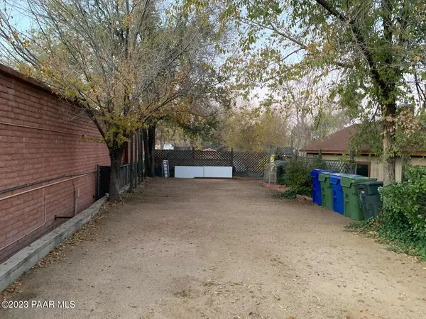 a view of backyard with outdoor space