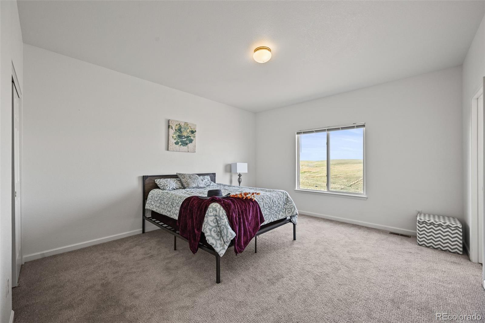 7498 Patrick Trail Elizabeth, CO 80107 - Photo 16 of 45 a bed room with a bed and a couch