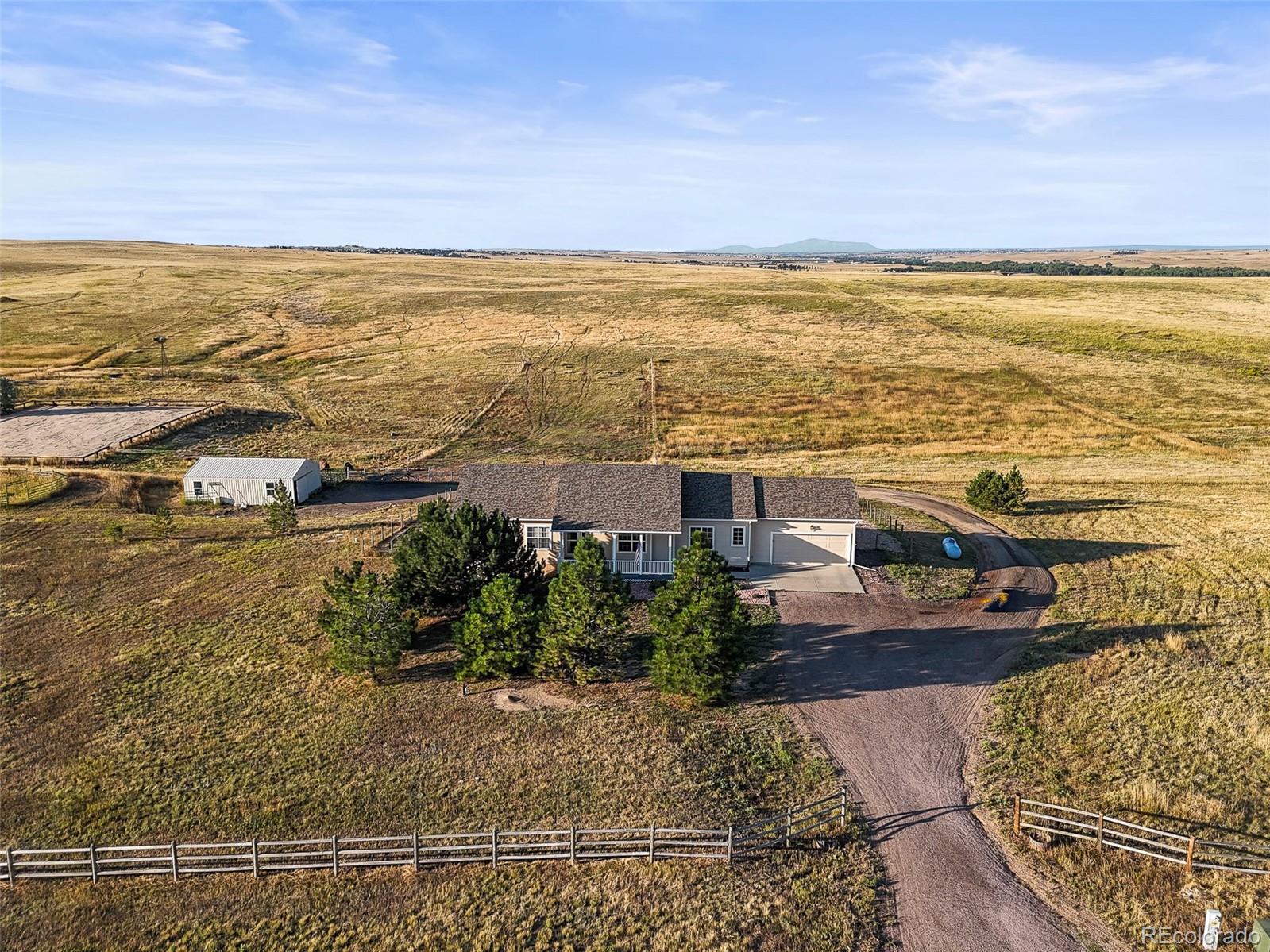 7498 Patrick Trail Elizabeth, CO 80107 - Photo 29 of 44 an aerial view of beach and ocean