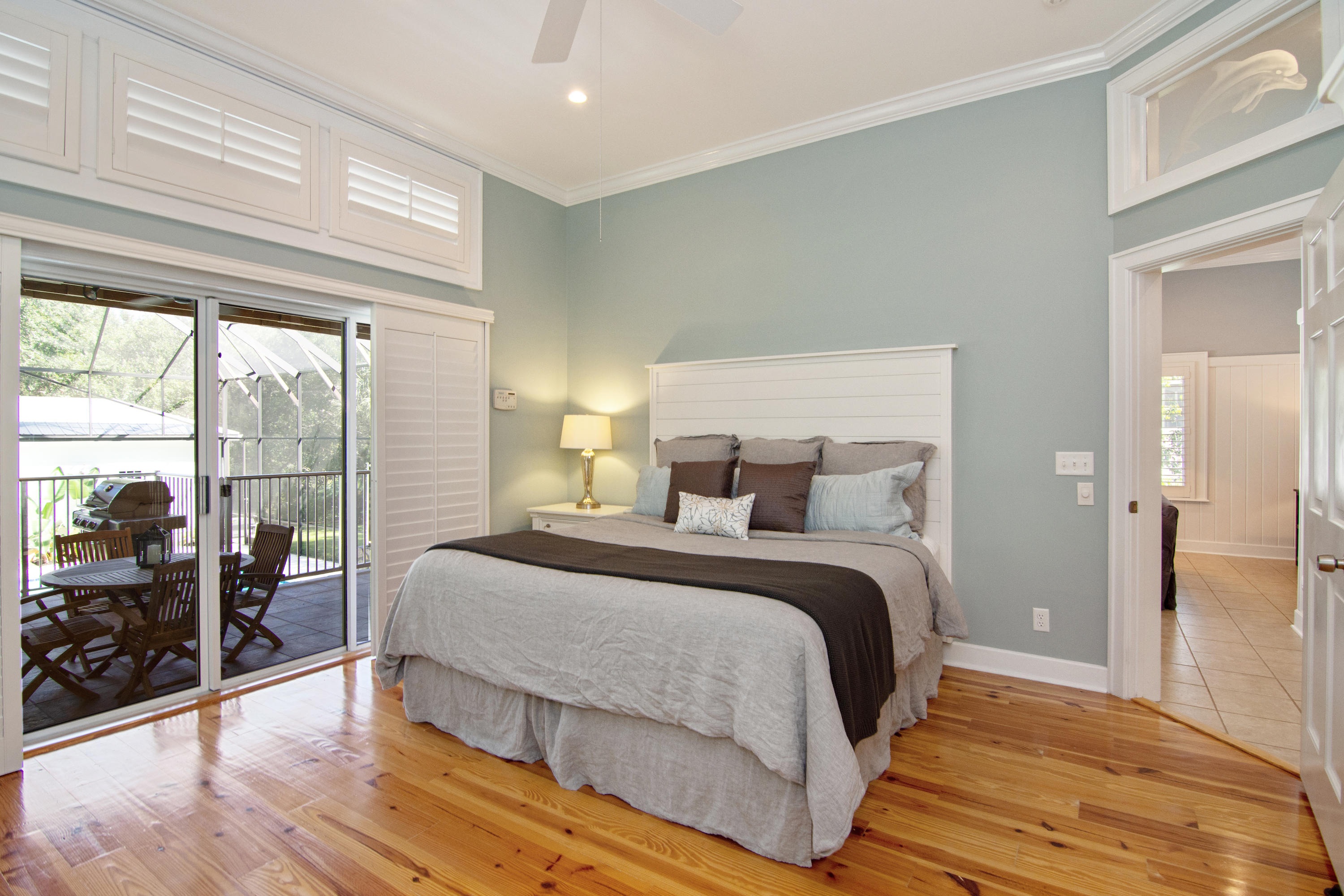 376 Seabreeze Circle Inlet Beach, FL 32461 - Photo 15 of 58 a bed room with a bed and a large window