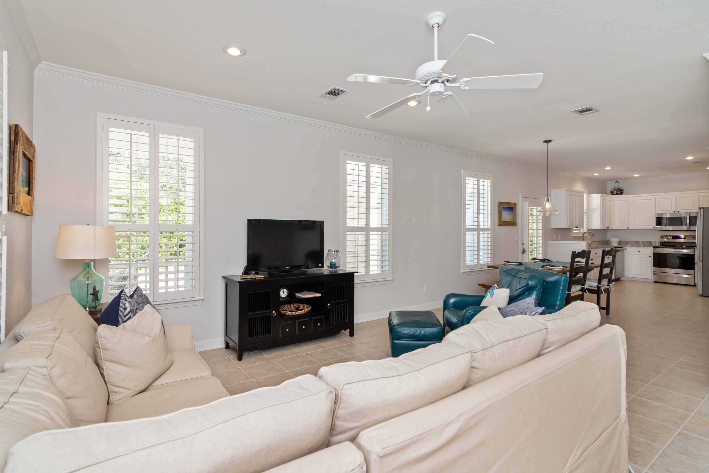 376 Seabreeze Circle Inlet Beach, FL 32461 - Photo 28 of 58 a living room with furniture and a flat screen tv