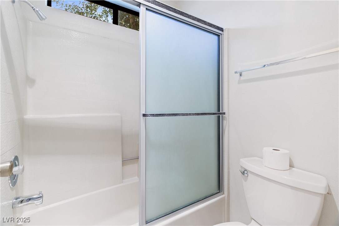 3740 Desert Marina Drive, Unit 2 Laughlin, NV 89029 - Photo 25 of 75 Bathroom with combined bath / shower with glass door and toilet