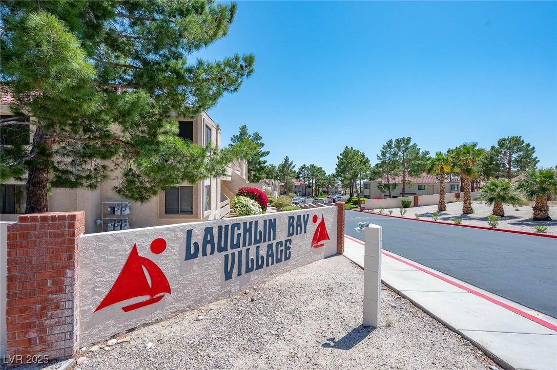 3740 Desert Marina Drive, Unit 2 Laughlin, NV 89029 - Photo 68 of 75 View of the gated Laughlin Bay Village community sign