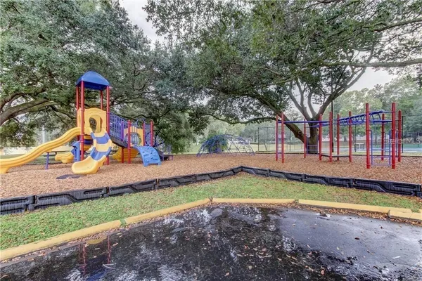 a view of a park with entertaining space
