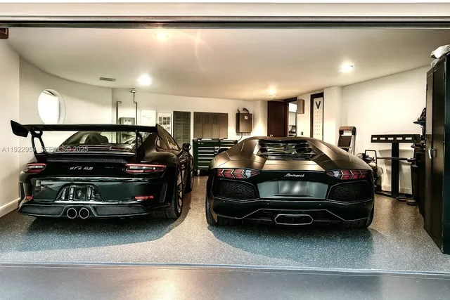 a view of a backyard with sitting area