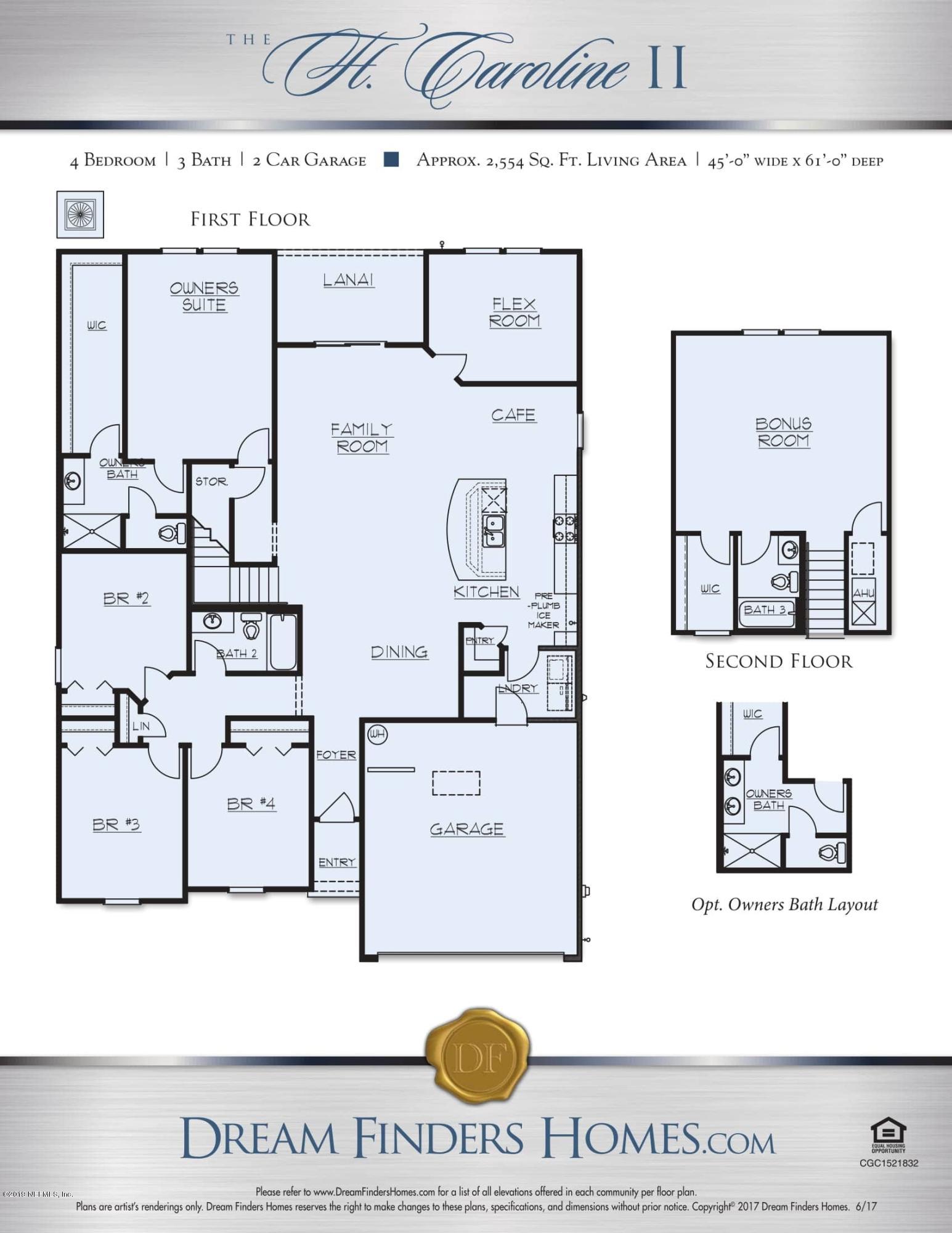 1729 Boston Commons Way Jacksonville, FL 32221 - Photo 10 of 10 Ft-Caroline-II-Floor plan