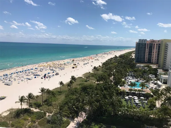 a view of beach and ocean