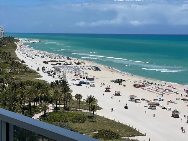 a view of a balcony with an outdoor space