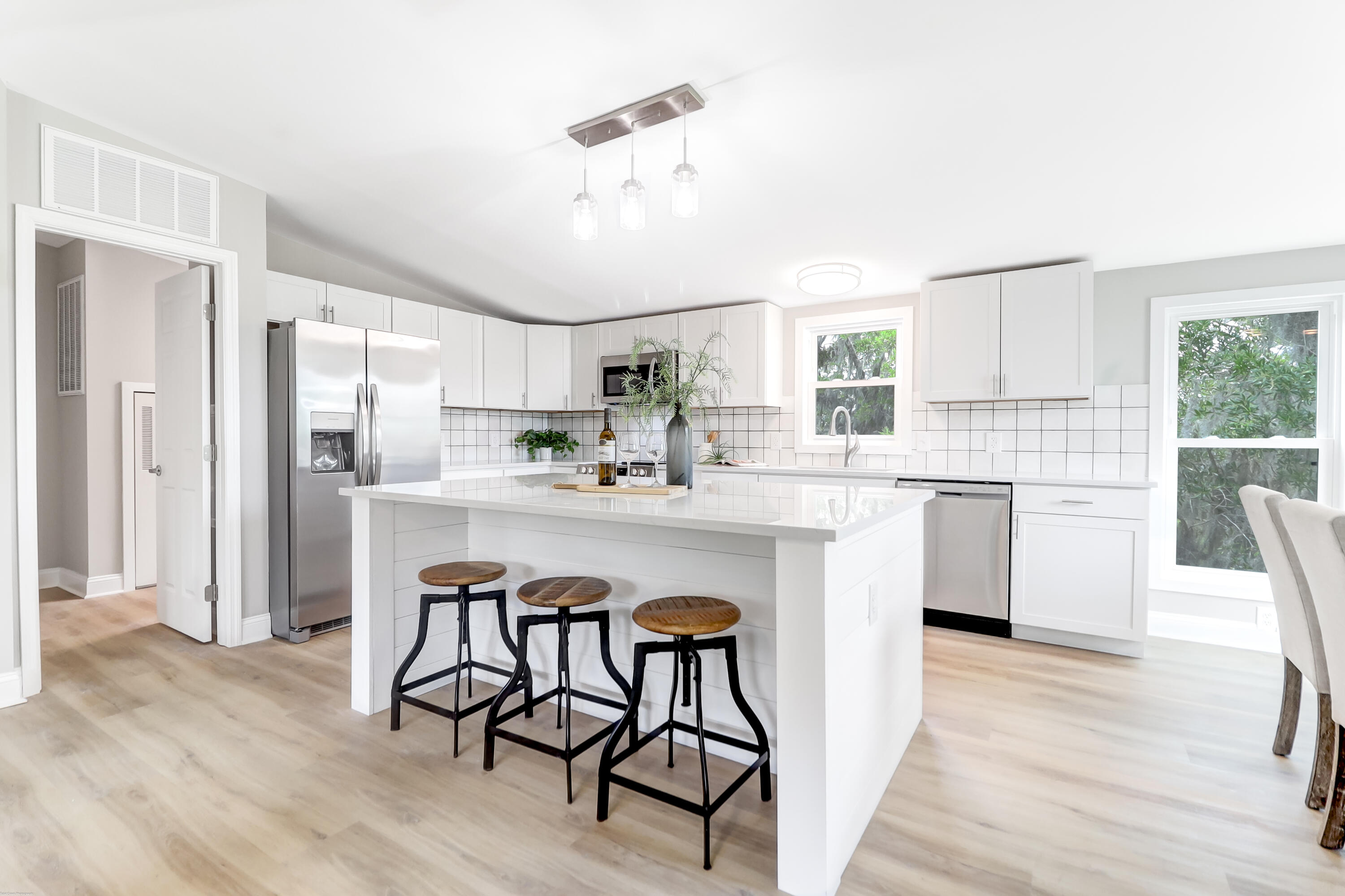 Kitchen into laundry