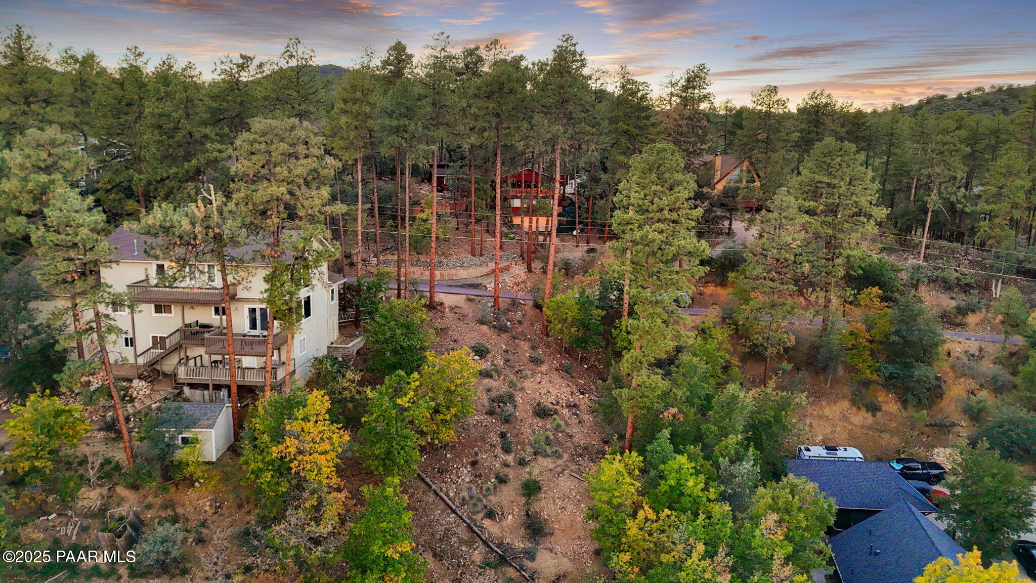 2370 West Mountain Laurel Road Prescott, AZ 86303 - Photo 2 of 12 a view of a city with lush green forest