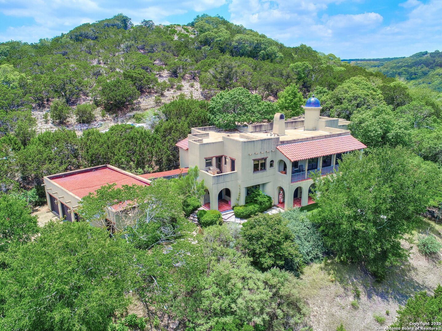 110 Axis Circle Boerne, TX 78006 - Photo 2 of 29 an aerial view of a house with yard and outdoor seating