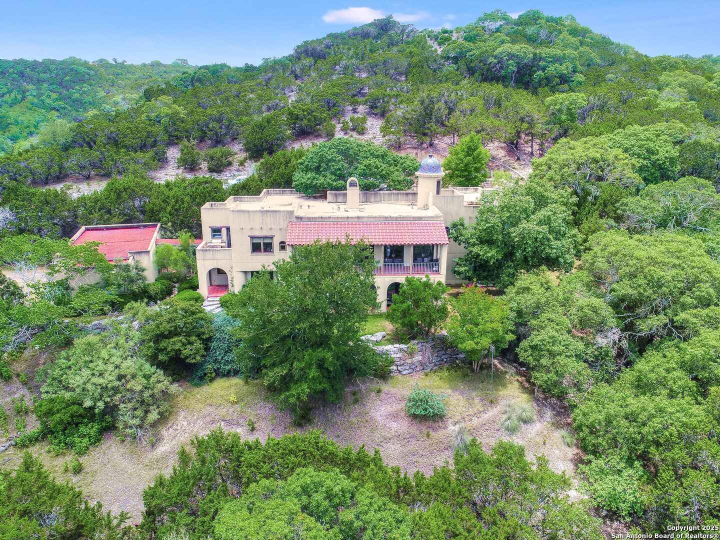 110 Axis Circle Boerne, TX 78006 - Photo 22 of 29 an aerial view of a house with yard and outdoor seating