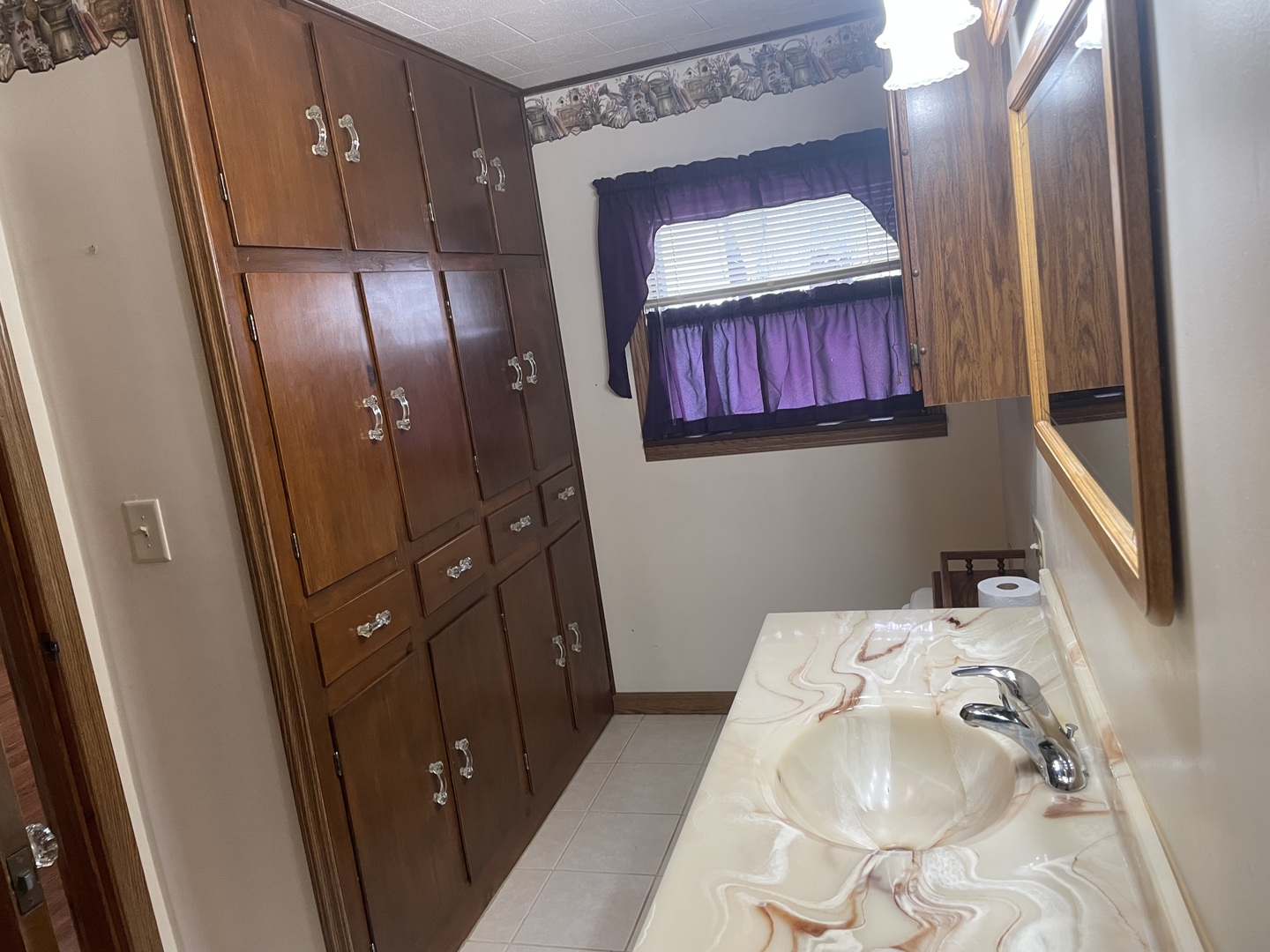 205 North 3rd Street Danforth, IL 60930 - Photo 9 of 17 a bathroom with a sink a mirror and vanity