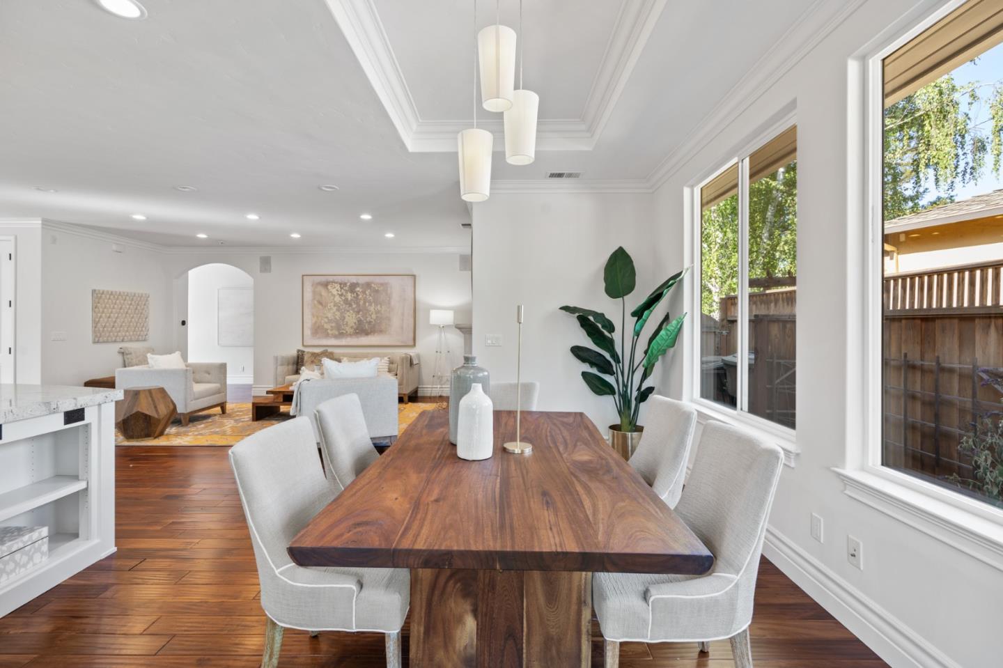 1161 Morton Court Mountain View, CA 94040 - Photo 14 of 33 a view of a dining room with furniture window and wooden floor