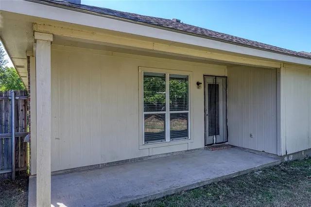 a view of front door of house