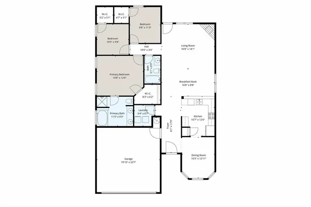 a picture of a floor plan
