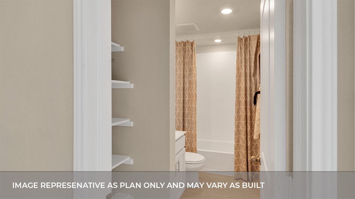 1920 Gold Dust Trail Leander, TX 78641 - Photo 7 of 26 a view of a bathroom with a glass door