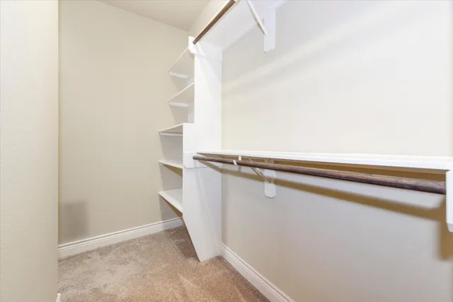 a close view of closet