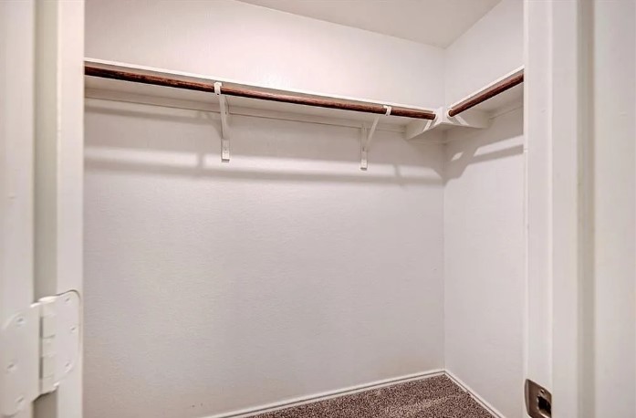 817 Circle Way, Unit 7I Jarrell, TX 76537 - Photo 21 of 33 Walk in closet featuring dark colored carpet