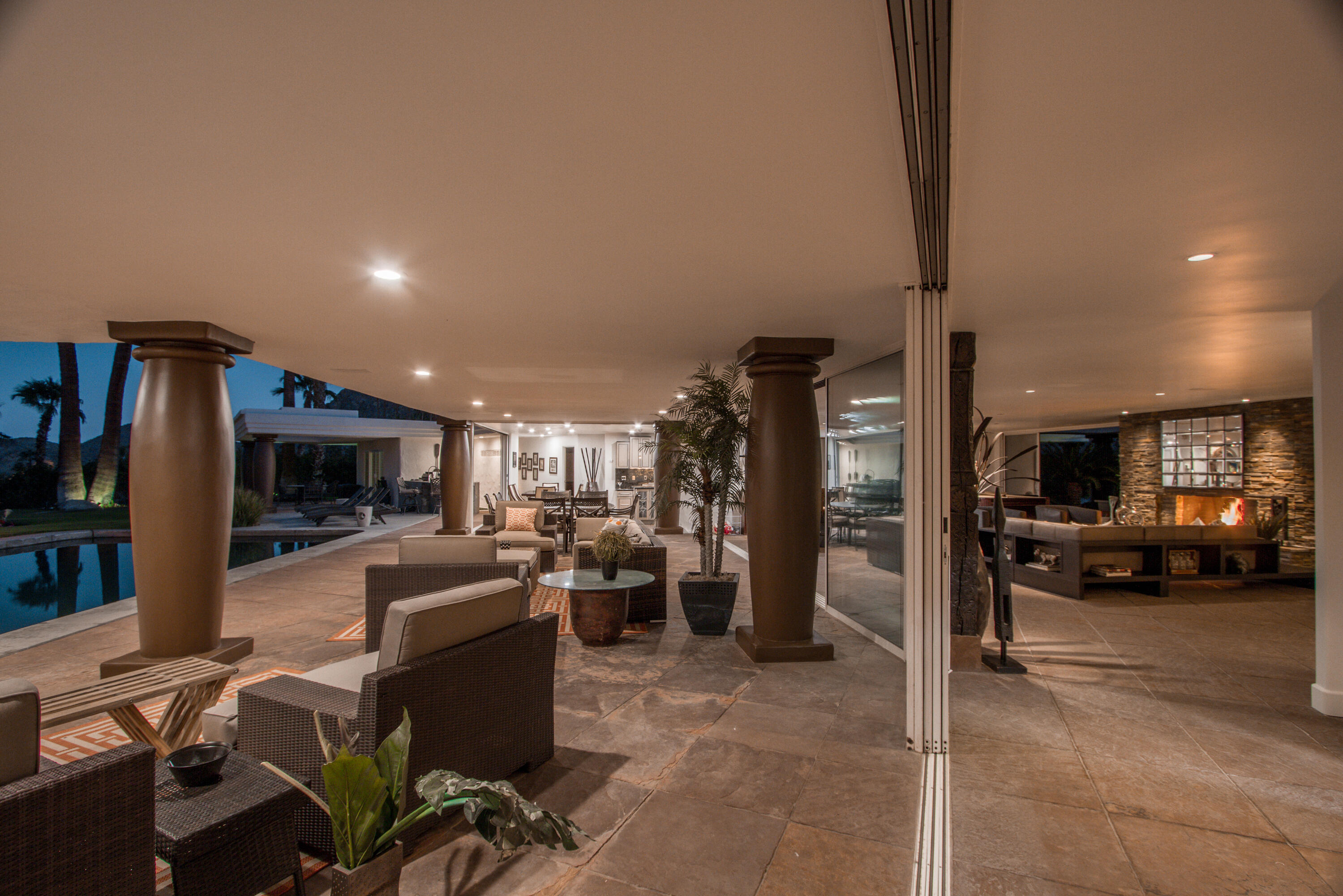 70375 Calico Road Rancho Mirage, CA 92270 - Photo 19 of 58 68-Backyard-Twilight