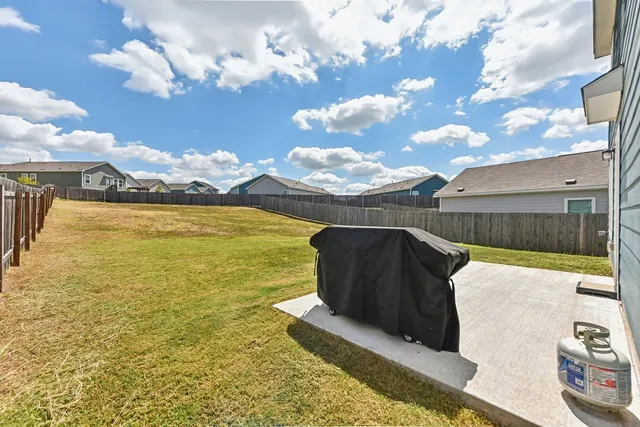 a view of a swimming pool with an ocean view