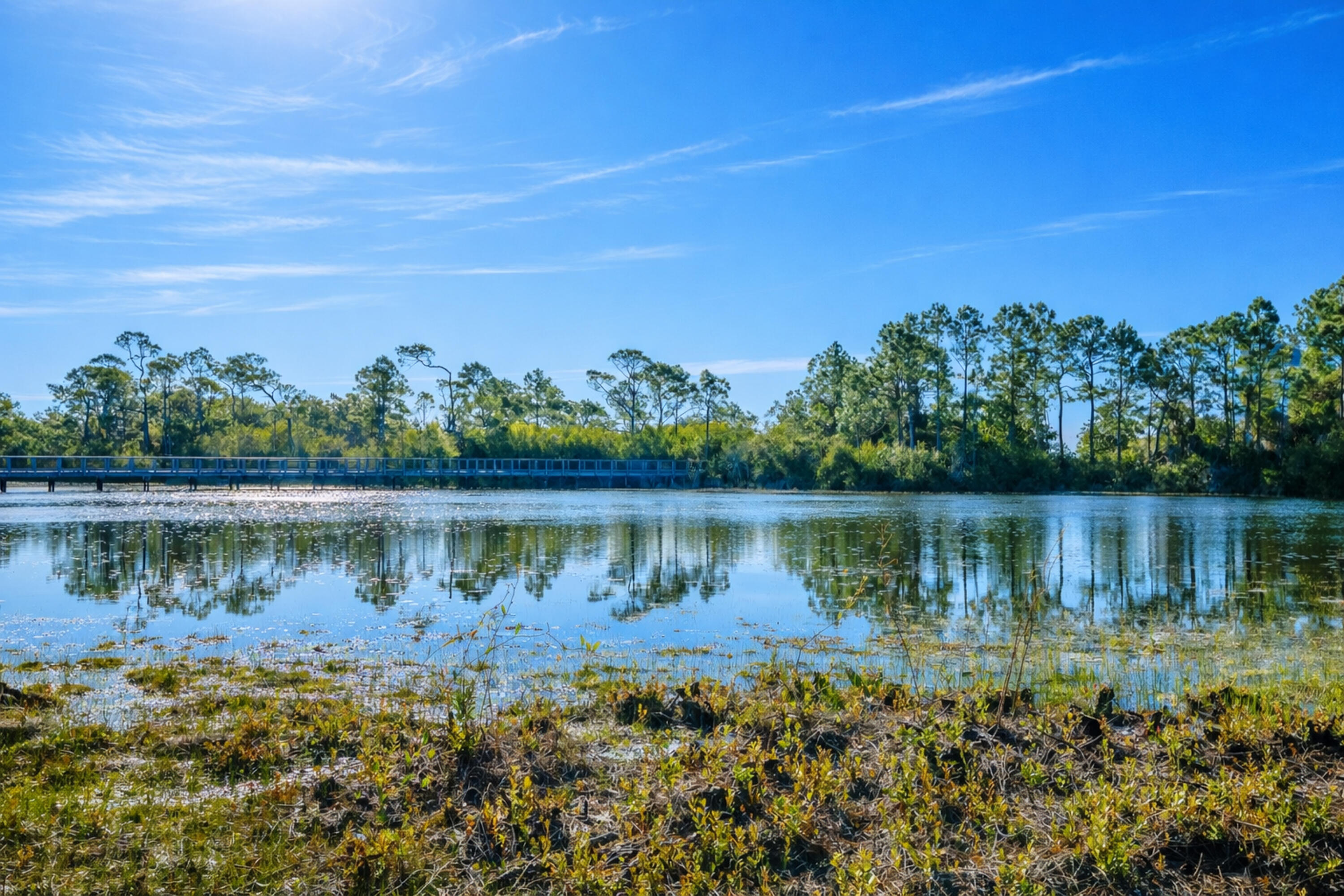 10 Mar-A-Lago Boulevard, Unit 14 Santa Rosa Beach, FL 32459 - Photo 40 of 47 a view of a lake with houses in the back
