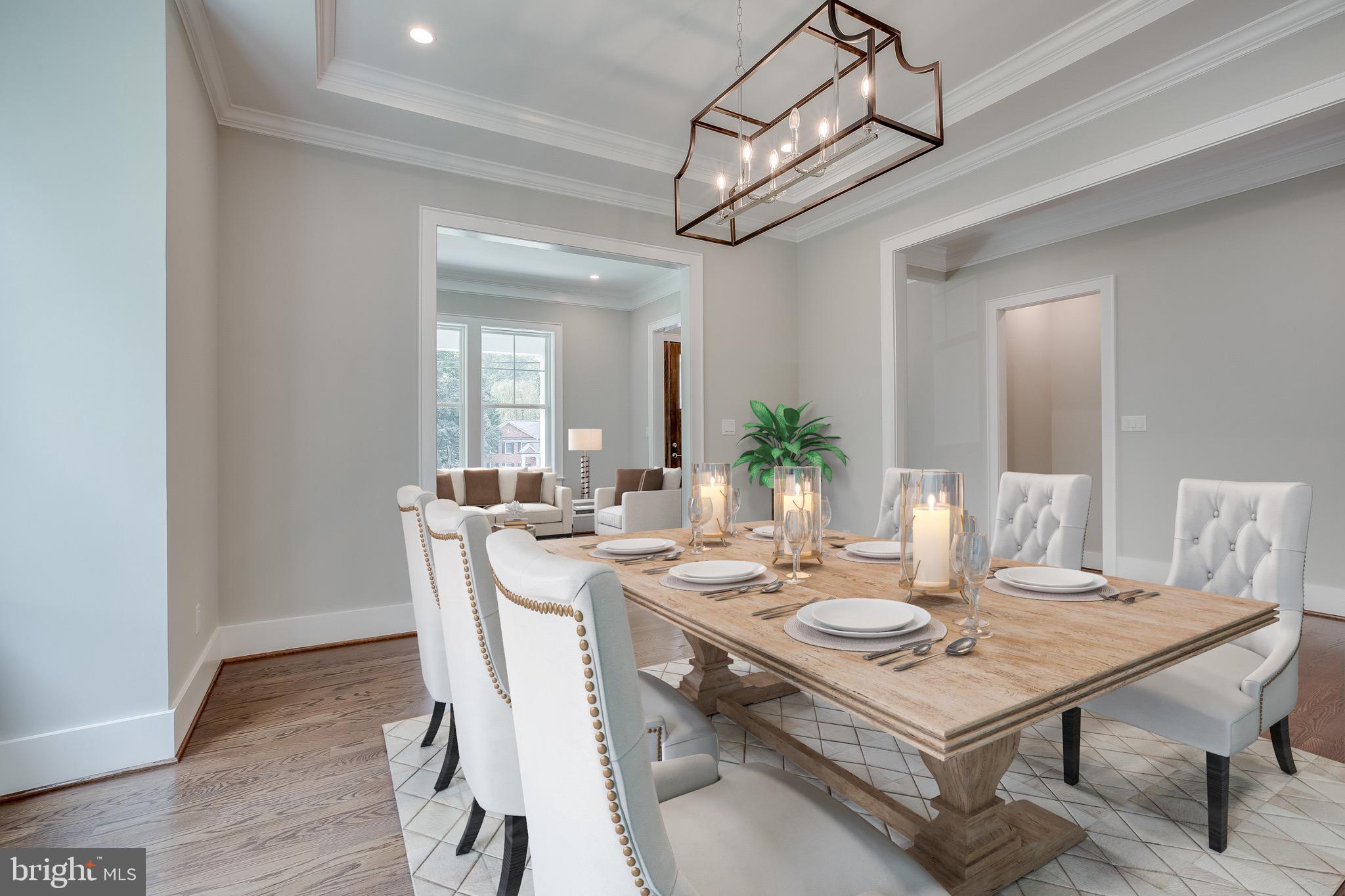 10201 Gary Road Potomac, MD 20854 - Photo 24 of 33 Dining Room ceiling details