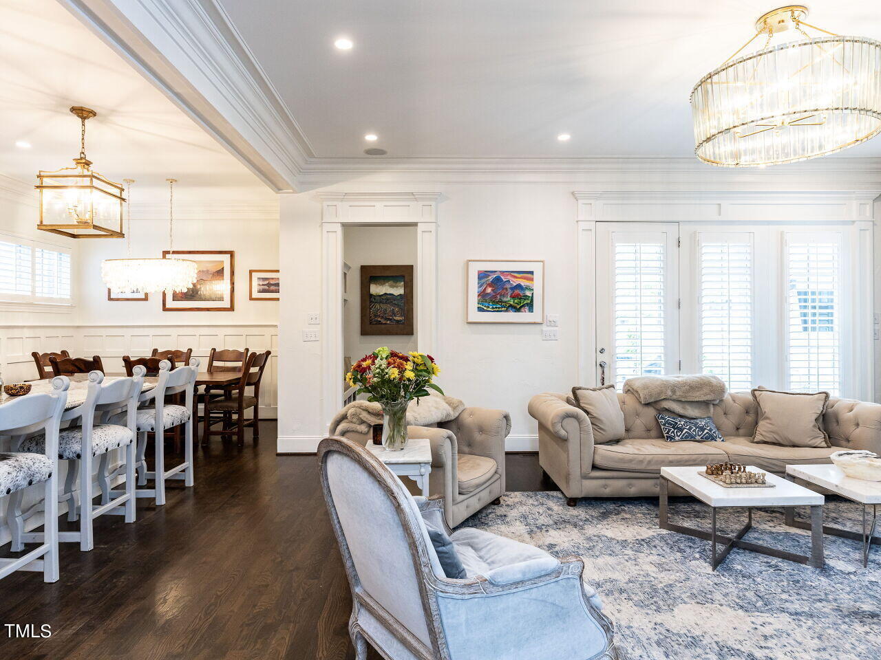 543 Guilford Circle Raleigh, NC 27608 - Photo 5 of 46 a living room with furniture dining area and a window