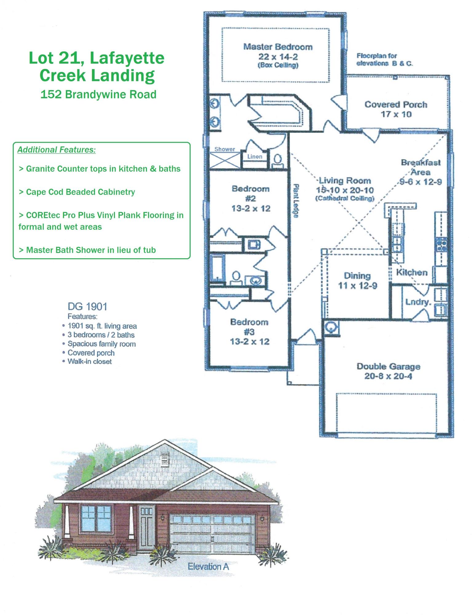 152 Brandywine Road Freeport, FL 32439 - Photo 3 of 5 Lot 21 LCL Flyer 1901A for MLS