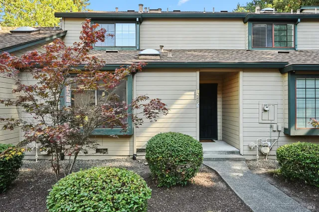 a view of a house with a patio