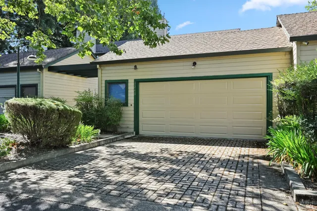 a front view of a house