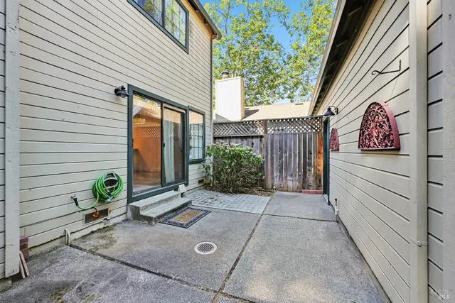 a view of a entryway door of the house