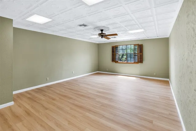 wooden floor in an empty room