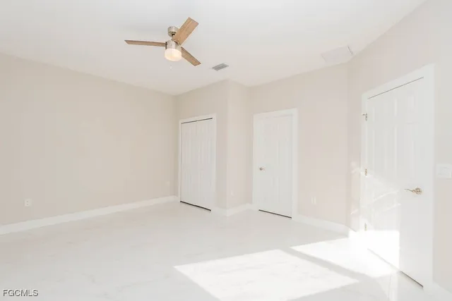 a view of an empty room