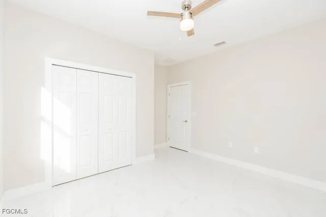 a view of an empty room