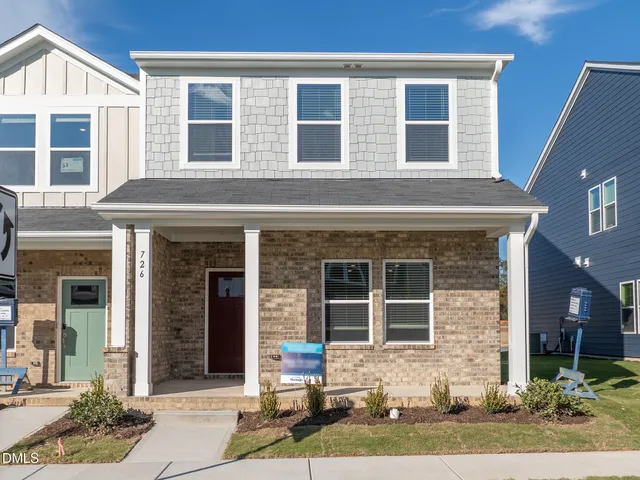 a front view of a house