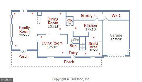 6432 Rives Court Springfield, VA 22150 - Photo 26 of 27 Main Level Floorplan